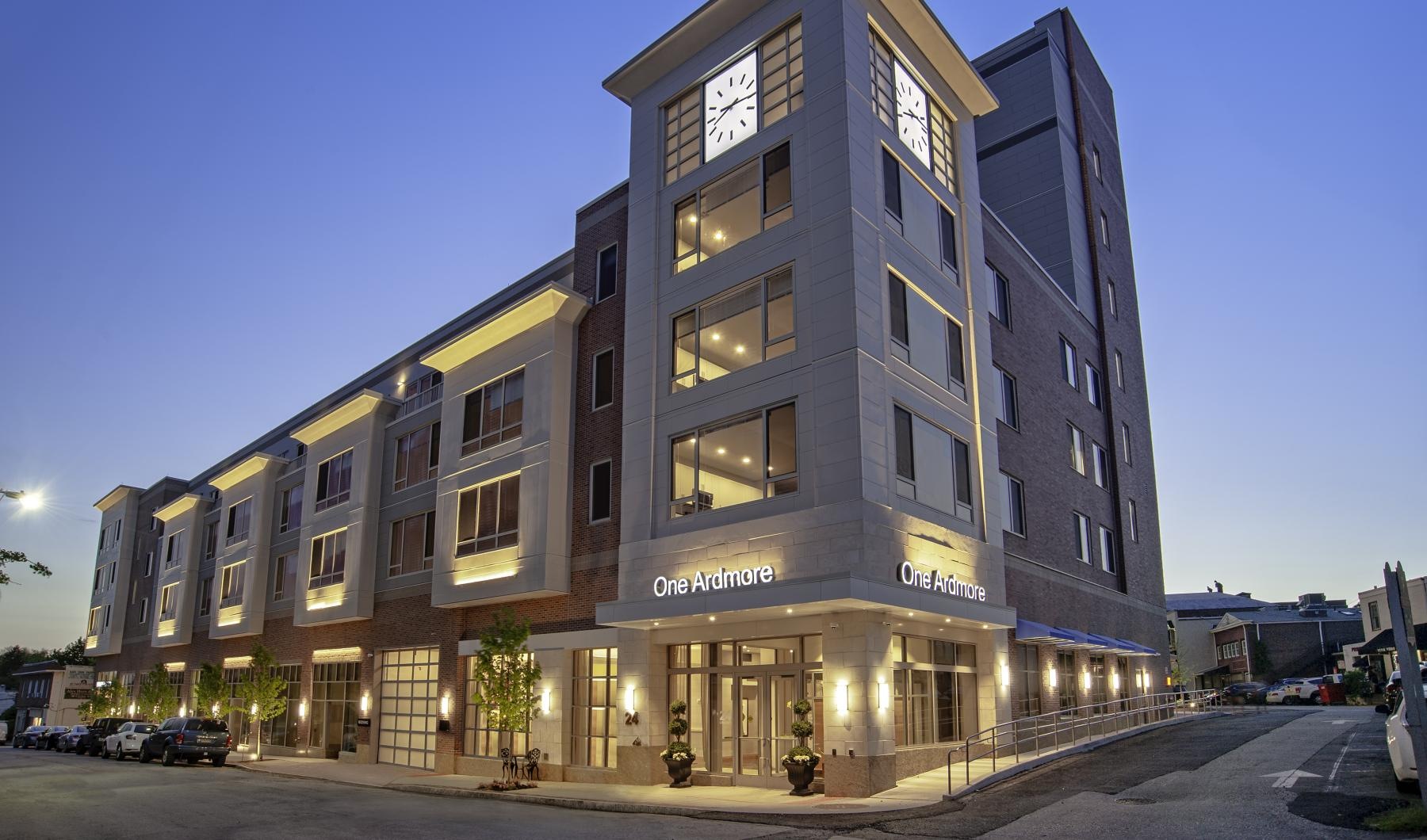 a building with a sign on the front